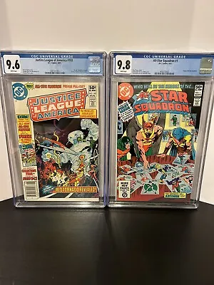 Buy Justice League Of America 193 CGC 9.6 + All-star Squadron 1 CGC 9.8 DC 1981! • 156.88£