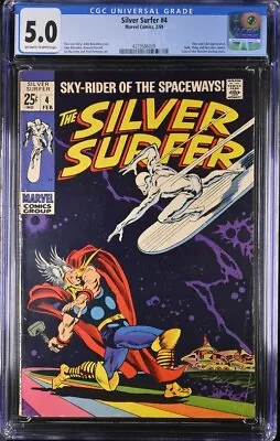 Buy Silver Surfer #4 Marvel Comics, 2/69 CGC 5.0 • 505.99£