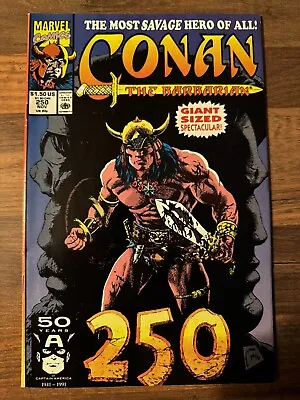Buy CONAN THE BARBARIAN #250 Marvel Comics 1991 GIANT SIZED GREAT CONDITION • 7.88£