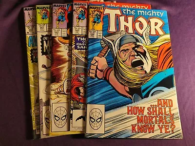 Buy The Mighty Thor Comic Lot Of 5.  #390, 391, 392, 393, 394  VF+ 8.0-9.0. • 35.74£