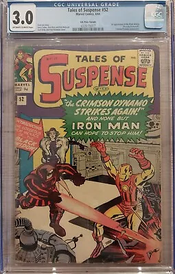 Buy Tales Of Suspense #52 CGC 3.0 GOOD/VERY GOOD Marvel Comic 1964 First Black Widow • 343£