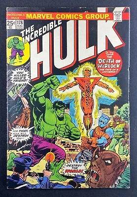 Buy Incredible Hulk (1968) #178 FN- (5.5) Adam Warlock Herb Trimpe • 23.74£