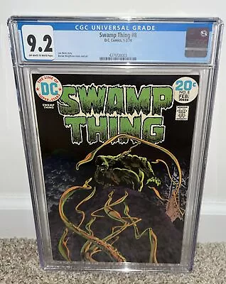 Buy Swamp Thing # 8 CGC Graded 9.2 OW/White DC Comics 1974 Bernie Wrightson • 139.91£