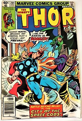 Buy The Mighty Thor #284 Marvel Comics 1979 Celestials Appearance Deviants G+ • 4.75£