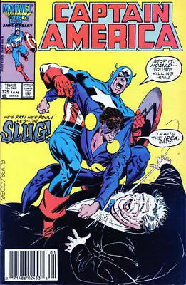 Buy Captain America (1st Series) #325 (Newsstand) FN; Marvel | Slug - Nomad - We Com • 9.60£