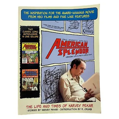 Buy American Splendor The Life And Times Of Harvey Pekar Graphic Novel Autobiography • 15.99£