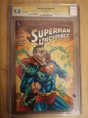 Buy Superman Unchained #9 CGC SS 9.8. Signed & Sketched By Savy Lim. Clrd By... • 65£