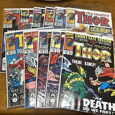 Buy The Mighty Thor Lot X11   #422 - #432 Marvel VF-NM Bag And Boarded • 23.21£