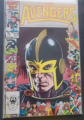 Buy  Avengers #273 - 1986 Marvel 25th Anniversary Border Cover. John Buscema.  • 8.65£
