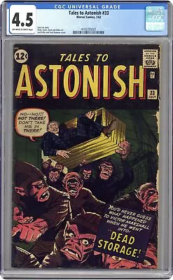 Buy Tales To Astonish #33 CGC 4.5 1962 4105705007 • 175.89£