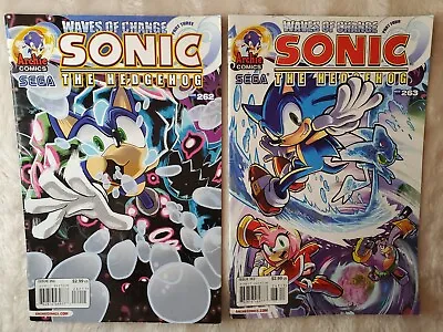 Buy Sonic The Hedgehog Waves Of Change Part 3 #262 & Part 4 #263 Archie Comics • 30.05£