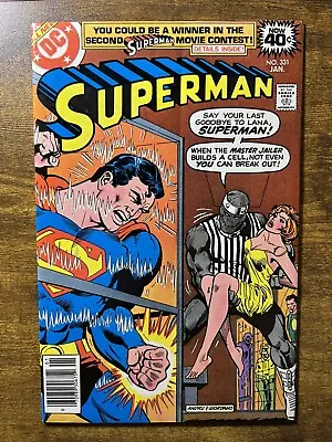 Buy Superman 331 High Grade 1st App Master Jailer Curt Swan Cover Dc 1979 Vintage • 12.61£