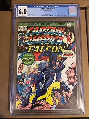 Buy Captain America #180 1974 CGC 6.0 W/White Pages, Steve Rogers Becomes Nomad! • 67.29£