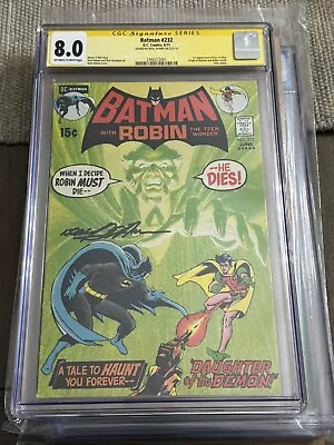 Buy Batman #232 CGC 8.0 SS Neil Adams Signed 1971  Ist App. Ra's Al Ghul • 839.50£