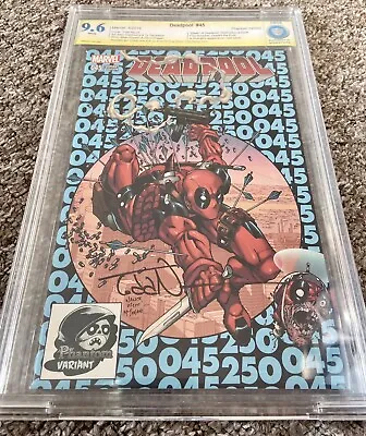 Buy Deadpool #45 CBCS Signed By Cover Artist TODD NAUCK Very Rare Phantom Variant • 220£