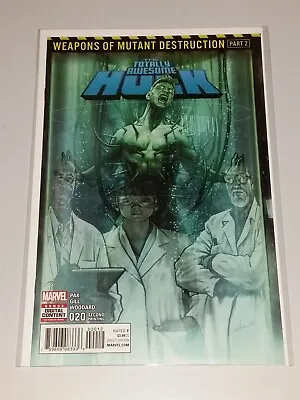 Buy Hulk Totally Awesome #20 2nd Print Variant Nm (9.4 Or Better) Marvel August 2017 • 8.99£