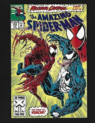 Buy Amazing Spider-Man #378 VF Venom Cloak Dagger Shriek Demogoblin Maximum Carnage • 11.87£