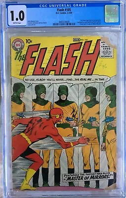 Buy Flash #105 (1959) CGC 1.0 -- 1st SA Flash In Own Title; 1st Mirror Master • 708.08£