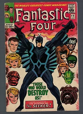 Buy Marvel Comics Fantastic Four 46 5.0 Vgf 1st App Black Bolt Inhuman 1966 • 289.99£