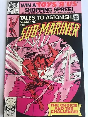 Buy Tales To Astonish #11 Sub-Mariner Fine October 1980 The Choice And The Challenge • 4.99£