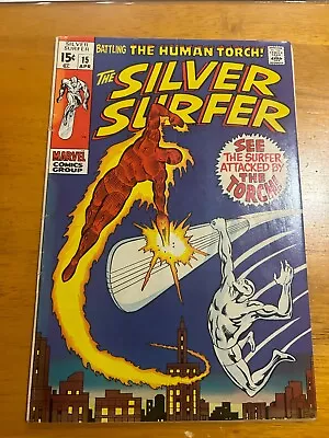 Buy Silver Surfer # 15 --silver Surfer Attacked By The Torch-fantastic Four • 36.19£