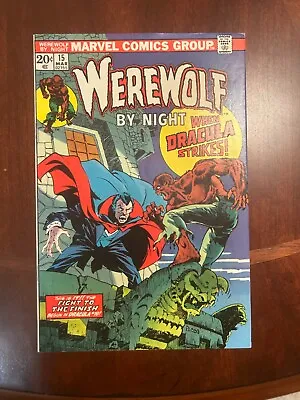 Buy Werewolf By Night #15 8.0-8.5 Dracula 1973 Ow Pages • 35.98£