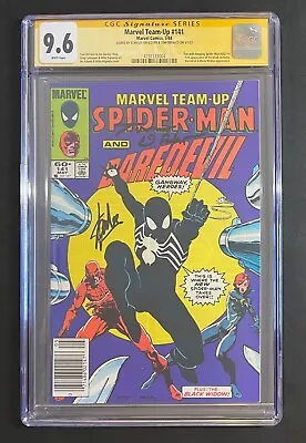 Buy Marvel Team-Up #141 Spider-Man CGC 9.6 SS Stan Lee Tom 1984 Black Suit Newsstand • 868.88£