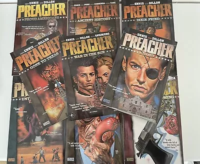 Buy PREACHER Complete Collection 1-9 (Garth Ennis, Steve Dillon) Graphic Novels • 80£