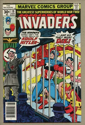 MARVEL COMICS THE INVADERS # 9 3RD APPEARANCE OF BARON BLOOD! VS UNION JACK