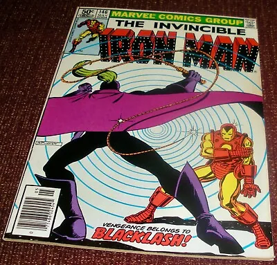 Buy THE INVINCIBLE IRON MAN #146 Marvel Comics 1981 1st App Blacklash VG • 11.92£