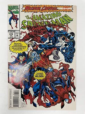 Buy Amazing Spider-Man #379 Maximum Carnage Part 7 1993 Marvel Comics Venom Carnage • 8.79£
