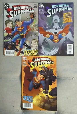 Buy Run Of 3 2005 DC Adventures Of Superman Comics #640-642 Bagged And Boarded • 7.55£
