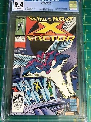 Buy X-Factor #24 CGC 9.4 1st Appearance Archangel White Pages • 67.72£