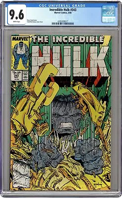Buy Incredible Hulk #343 CGC 9.6 1988 4385838017 • 76.41£