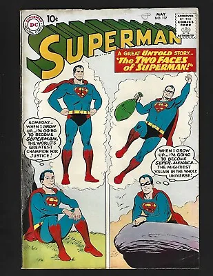 Buy Superman #137 FN Swan Krypto Lana Lang Superboy 1st Super-Brat & Super-Menace • 46.57£