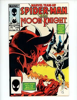 Buy Marvel Team-Up #144 Comic Book 1984 VF/NM Spider-Man Moon Knight • 7.18£