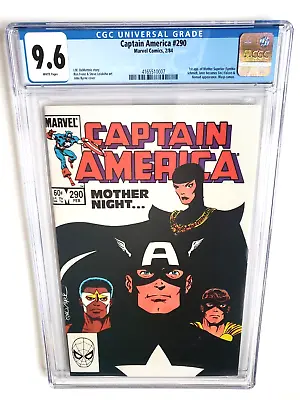 Buy Captain America #290 Cgc 9.6 1984   +1st Appearance Mother Superior (sin)+ • 89.24£