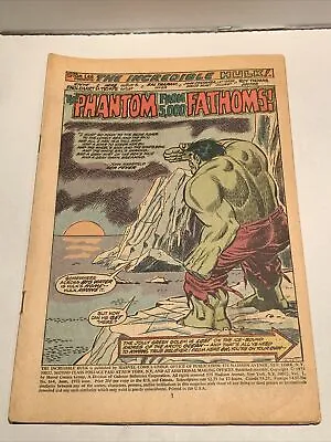 Buy The Incredible Hulk-stan Lee-june 1973 #164 “the Phantom From 5,000 Fathoms!” • 1.58£