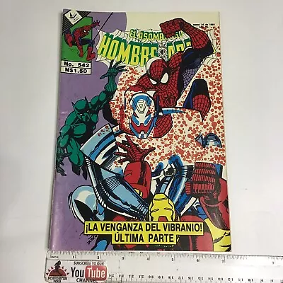 Buy 1993 Spanish Comics El Asombroso Hombre Arana #542 Vibranio Novedades Mexico • 3.97£