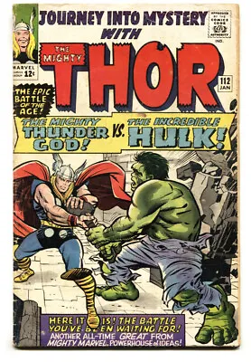 Buy Journey Into Mystery #112 -- Hulk Vs. Thor  -- Origin Of Loki -- 1965 -- Marv... • 307.82£