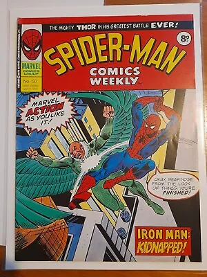 Buy Spider-Man Comics Weekly #137 Sept 1975 VFINE- 7.5 Reprints ASM #100 • 4.99£