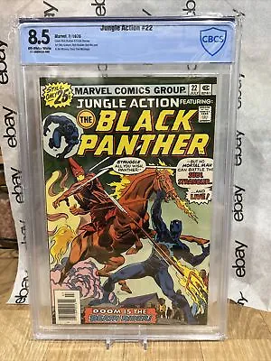 Buy Jungle Action Black Panther 22 Cbcs 8.5  Not Cgc 1st Soul Strangler 1976 Marvel • 55.32£
