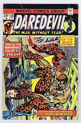 Buy Daredevil #120 FR Missing MVS Signed W/COA Tony Isabella 1975 Marvel Comics • 22.88£