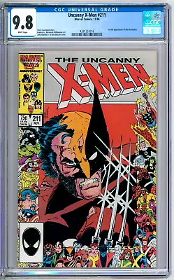 Buy Uncanny X-Men 211 CGC Graded 9.8 NM/MT  Marvel Comics 1986 • 79.17£
