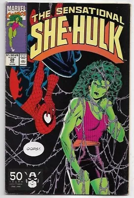 Buy The Sensational She-Hulk #29 Spider-man FN (1991) Marvel Comics • 8£