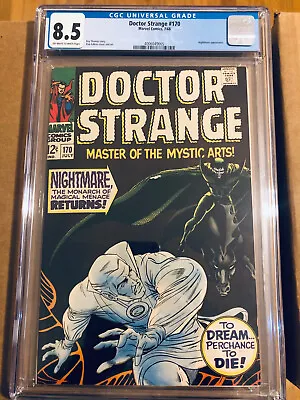 Buy Doctor Strange 170 Marvel 1968 CGC VF+ 8.5 Silver Age, 2nd Solo Dr Strange Issue • 130.13£