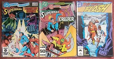 Buy DC Comics Presents, #77,  #88 & Red Trinity Flash #7 Superman Creeper FN To VF • 4.95£