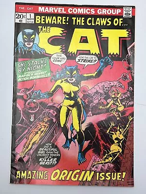 Buy The Cat #1 (1972) 1st App. And Origin Of The Cat In 5.5 Fine- • 51.96£