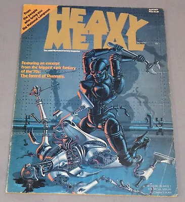 Buy HEAVY METAL Magazine #1 April 1977 Sword Of Shannara, Moebius, Richard Corben • 63.24£