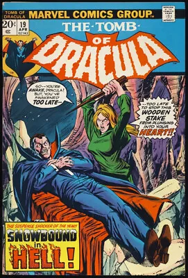 Buy TOMB OF DRACULA #19 1974 VF BLADE IMMUNE To VAMPIRISM Marvel Comics HORROR • 32.16£